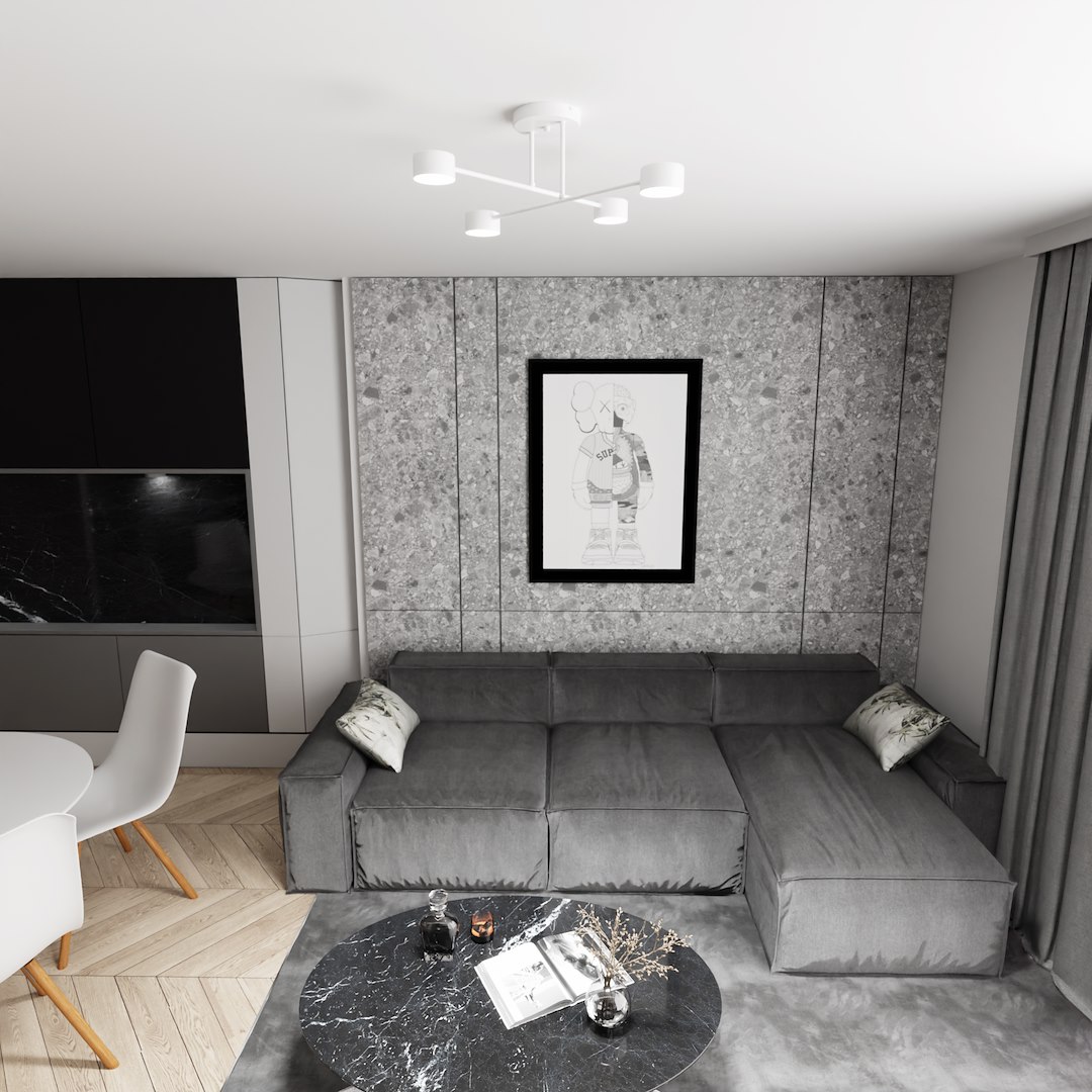 Emibig Stropna svjetiljka HALO 230V 10W MAX LED GX53 Čelik Bijela
