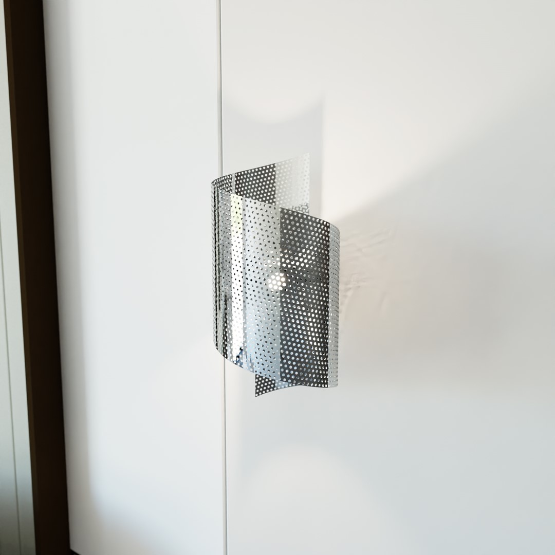 Emibig Zidna lampa SPIRAL 230V 8W MAX LED G9 Čelik Srebro