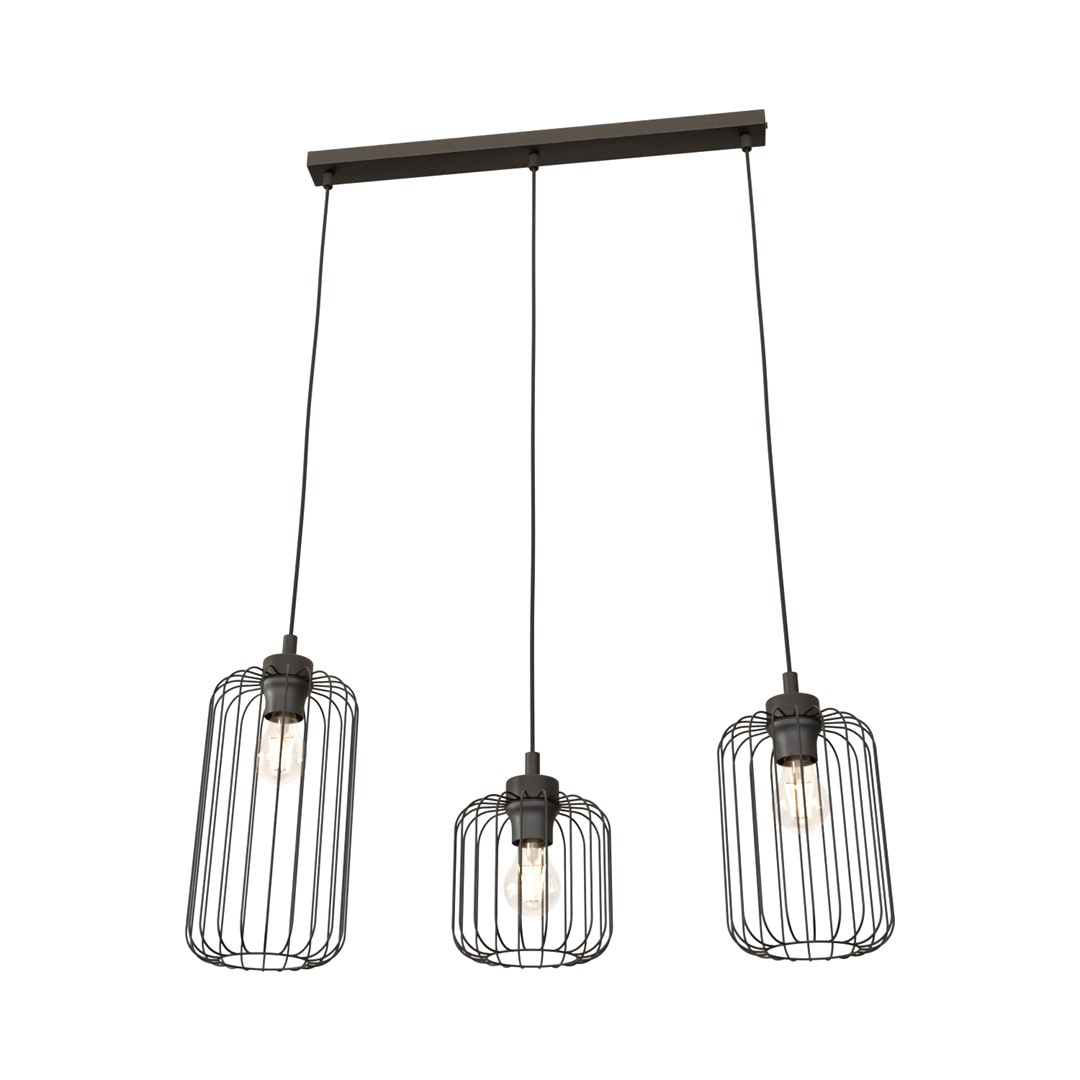 Emibig Visilica VANDER 230V 15W MAX LED E27 Čelik Crna