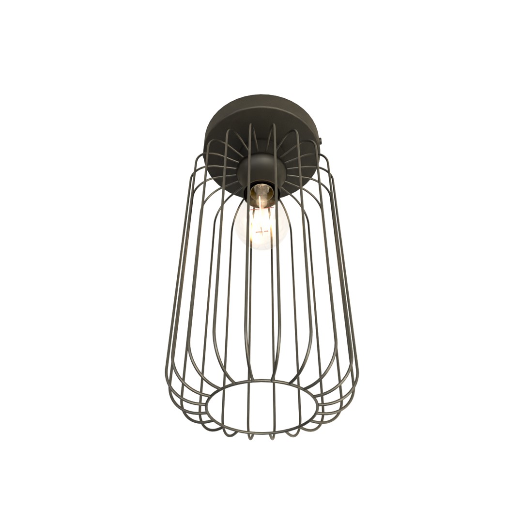 Emibig Stropna svjetiljka BARN 230V 15W MAX LED E27 Čelik Crna