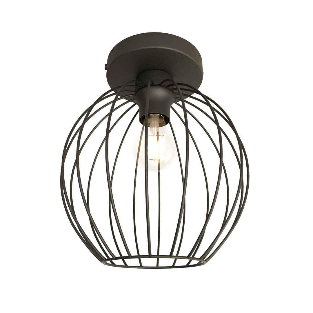 Emibig Stropna svjetiljka NEST 230V 15W MAX LED E27 Čelik Crna