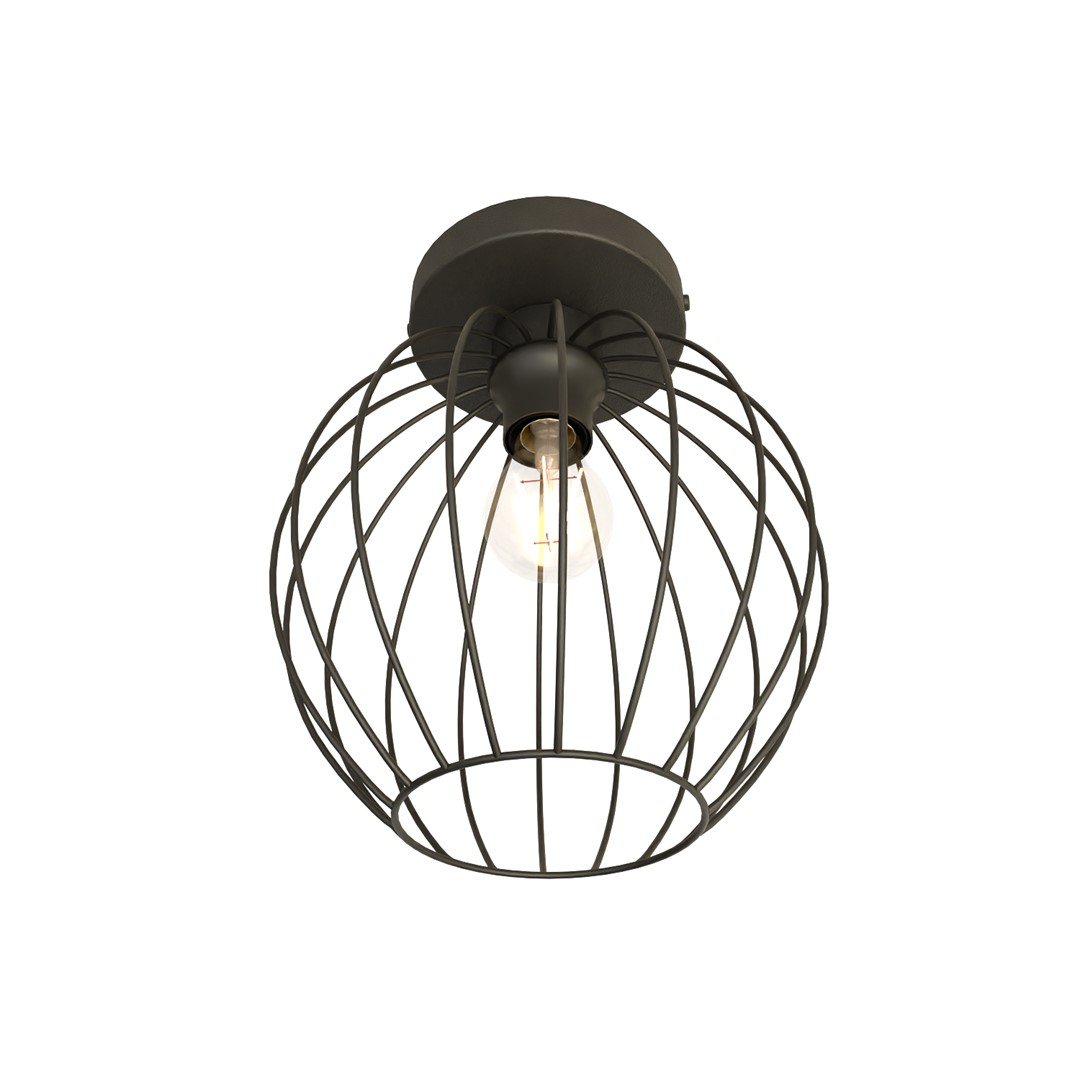 Emibig Stropna svjetiljka NEST 230V 15W MAX LED E27 Čelik Crna