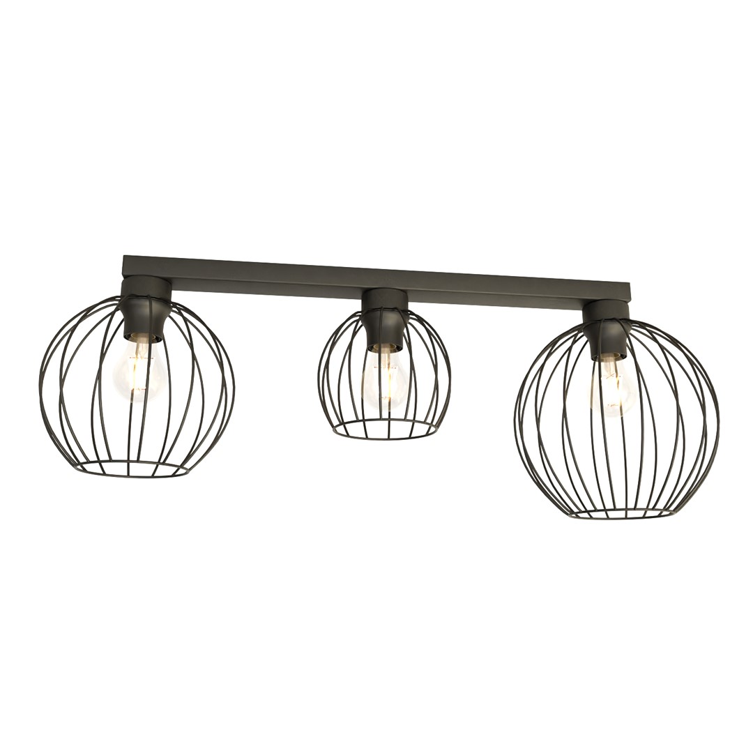 Emibig Stropna svjetiljka NEST 230V 15W MAX LED E27 Čelik Crna