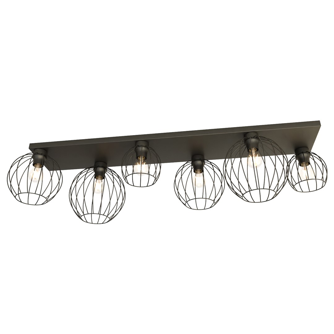 Emibig Stropna svjetiljka NEST 230V 15W MAX LED E27 Čelik Crna