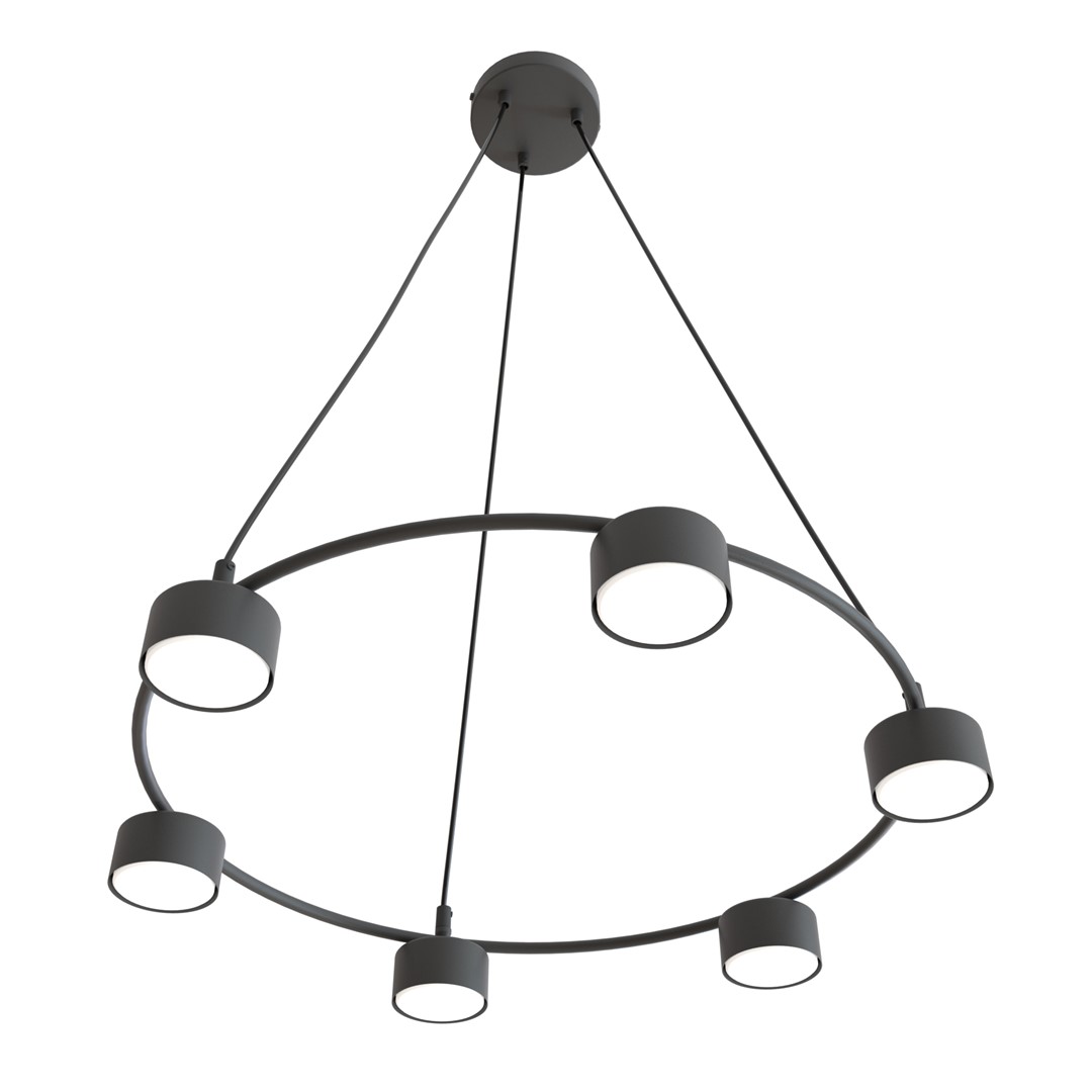 Emibig Visilica STARLIT 230V 10W MAX LED GX53 Čelik Crna