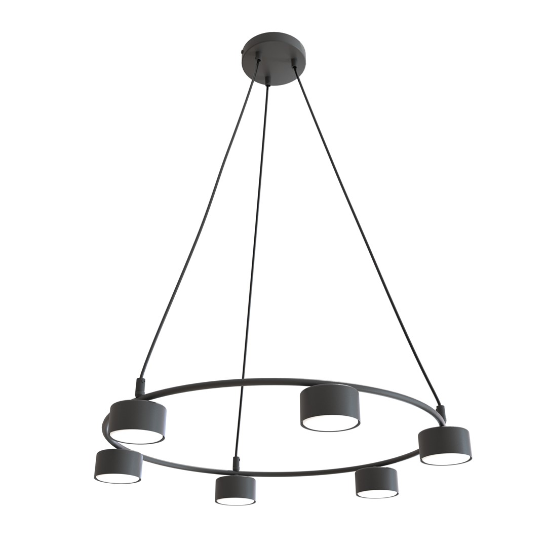 Emibig Visilica STARLIT 230V 10W MAX LED GX53 Čelik Crna