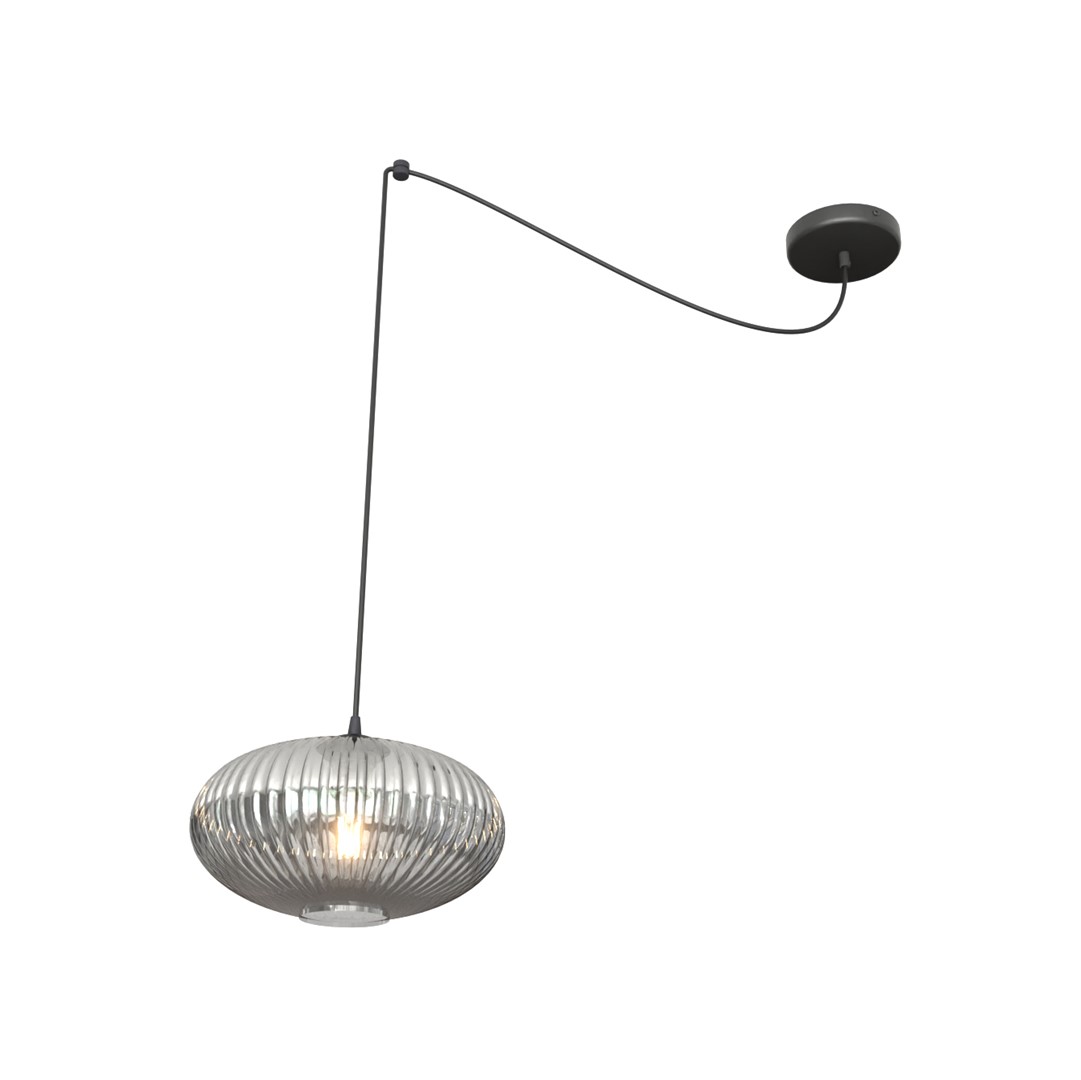 Emibig Visilica ORIGO 230 V 15W MAX LED E27 Čelik/ Staklo Crna