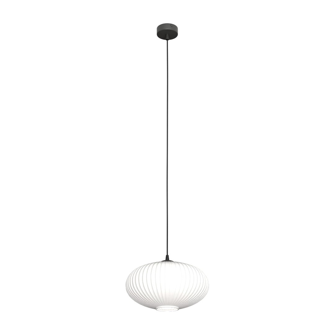 Emibig Visilica COCO 230 V 15W MAX LED E27 Čelik/ Staklo Crna
