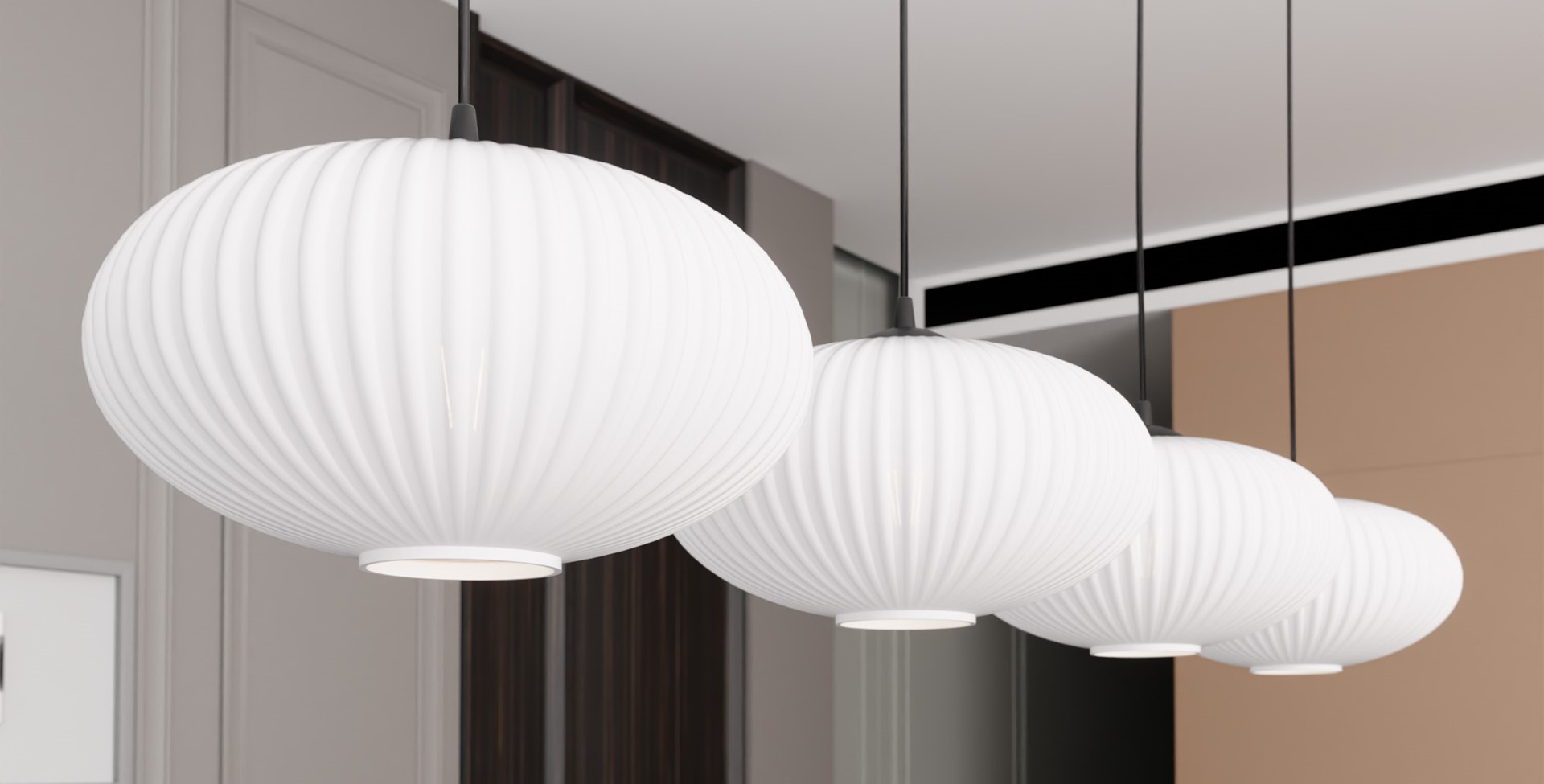 Emibig Visilica COCO 230 V 15W MAX LED E27 Čelik/ Staklo Crna
