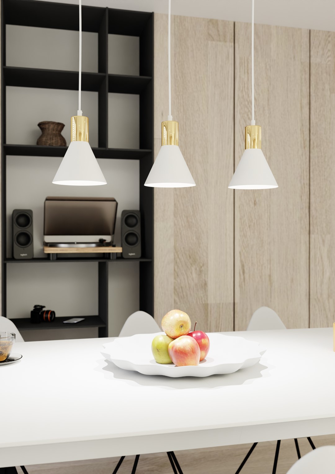 Emibig Visilica ROSA 230 V 15W MAX LED E27 Čelik Bijela