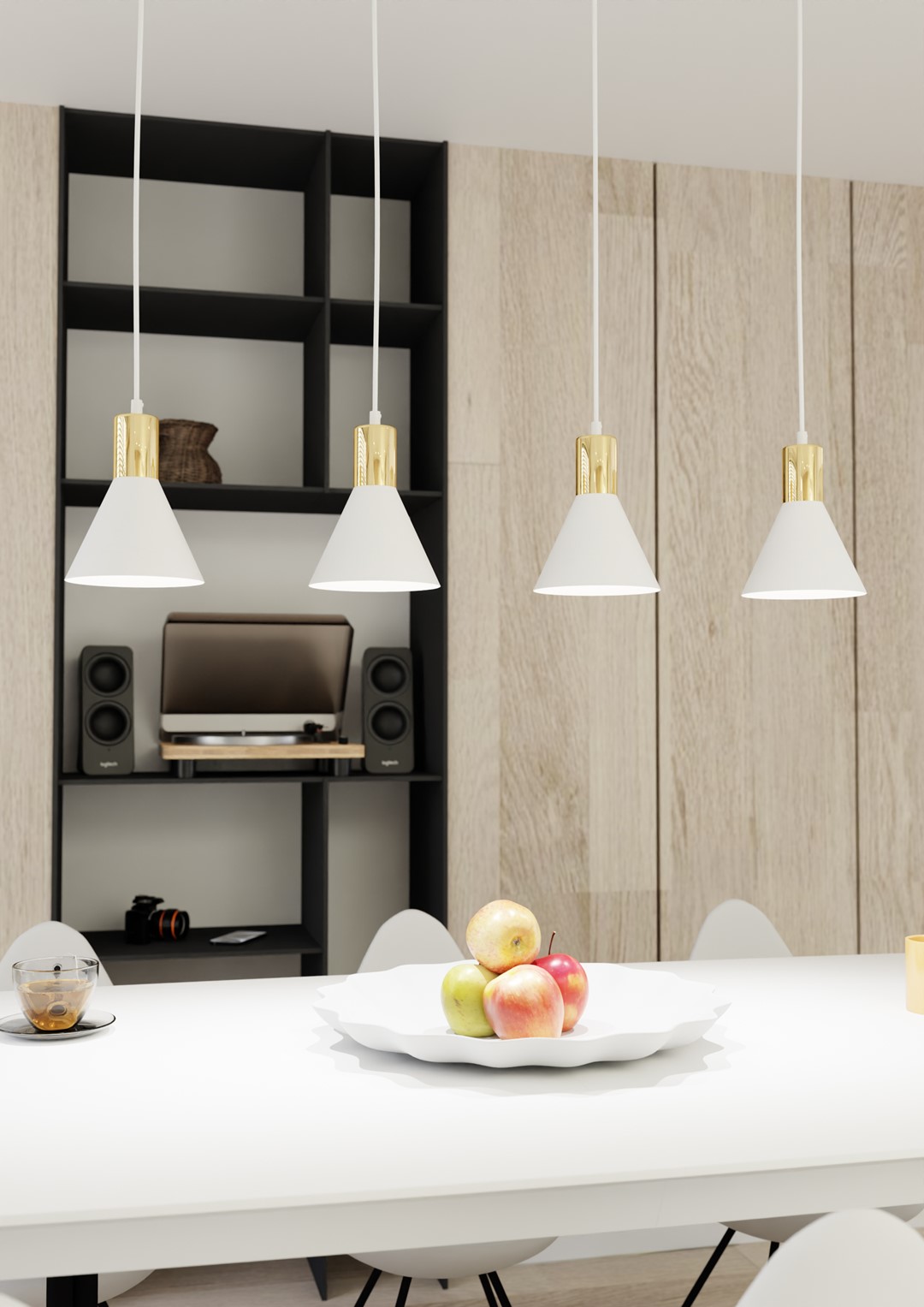 Emibig Visilica ROSA 230 V 15W MAX LED E27 Čelik Bijela