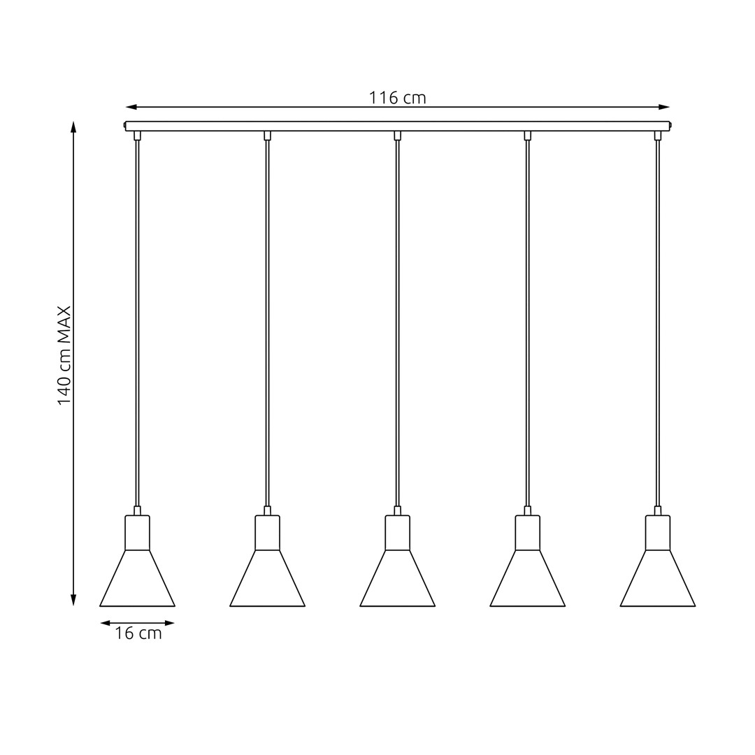 Emibig Visilica ROSA 230 V 15W MAX LED E27 Čelik Bijela