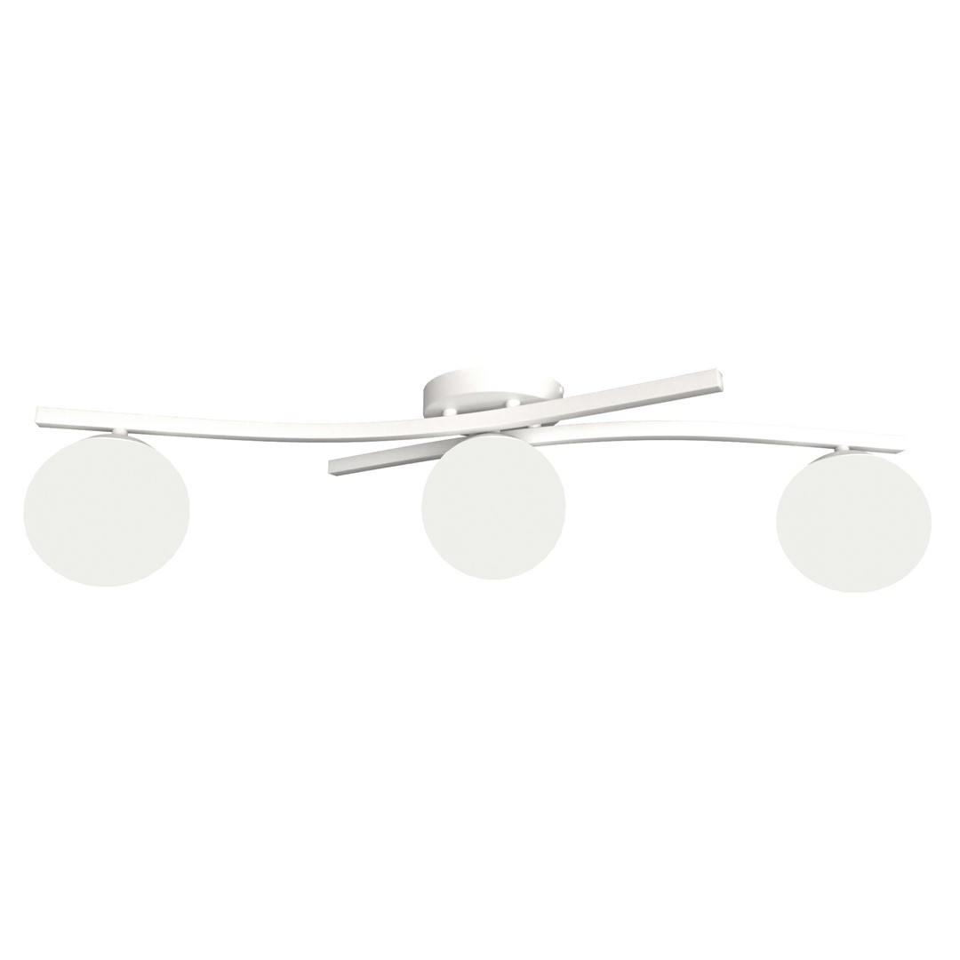 Emibig Stropna svjetiljka OPUS 230 V 10W MAX LED E14 Čelik/ Staklo Bijela