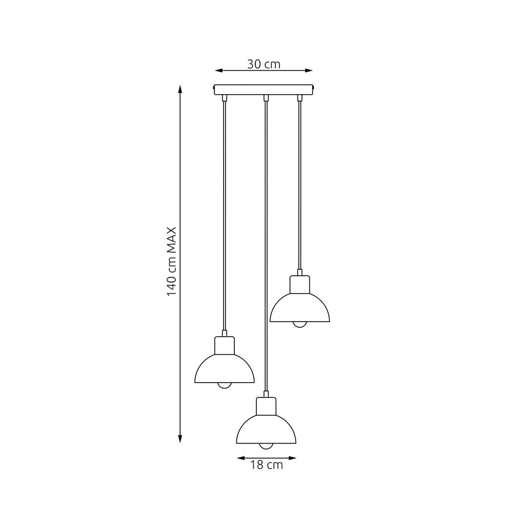 Emibig Stropna svjetiljka SECO 230 V 15W MAX LED E27 Čelik/ Drvo Bijela