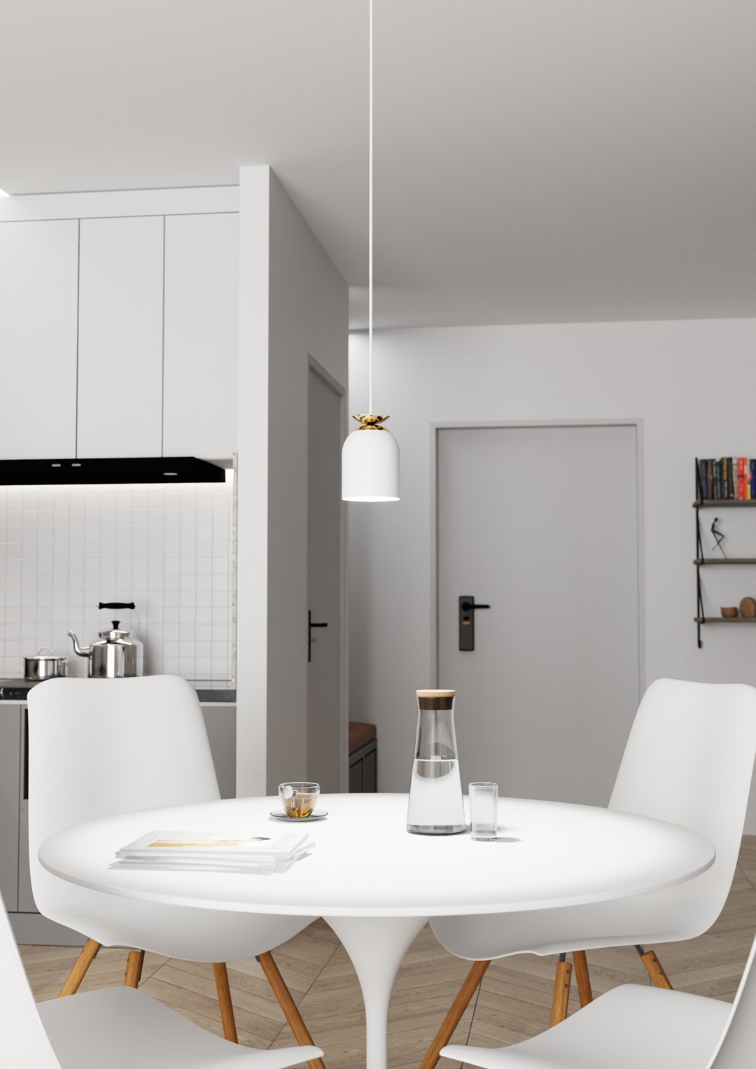 Emibig Visilica TARGET 230 V 15W MAX LED E27 Čelik Bijela