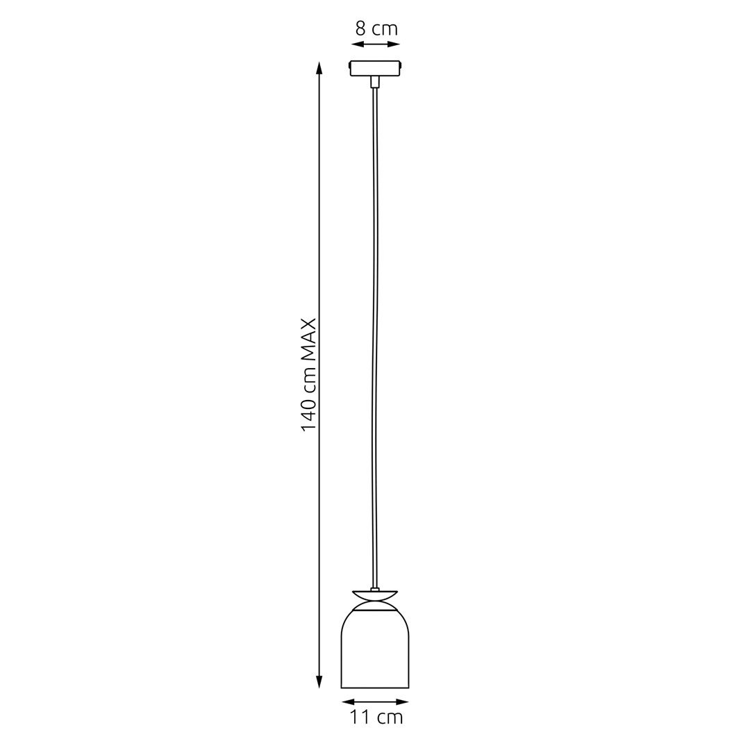 Emibig Visilica TARGET 230 V 15W MAX LED E27 Čelik Bijela
