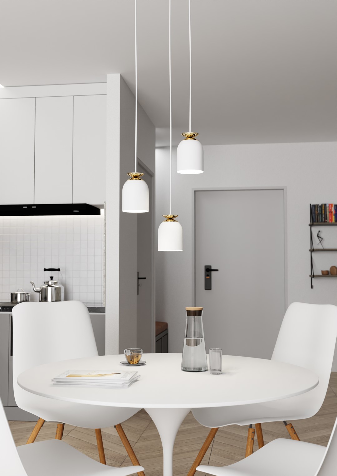 Emibig Visilica TARGET 230 V 15W MAX LED E27 Čelik Bijela