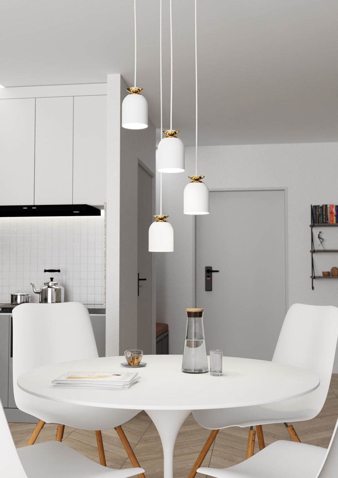 Emibig Visilica TARGET 230 V 15W MAX LED E27 Čelik Bijela