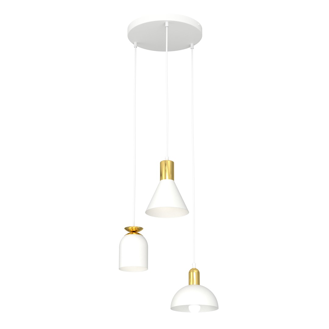 Emibig Visilica FOX 230 V 15W MAX LED E27 Čelik Bijela