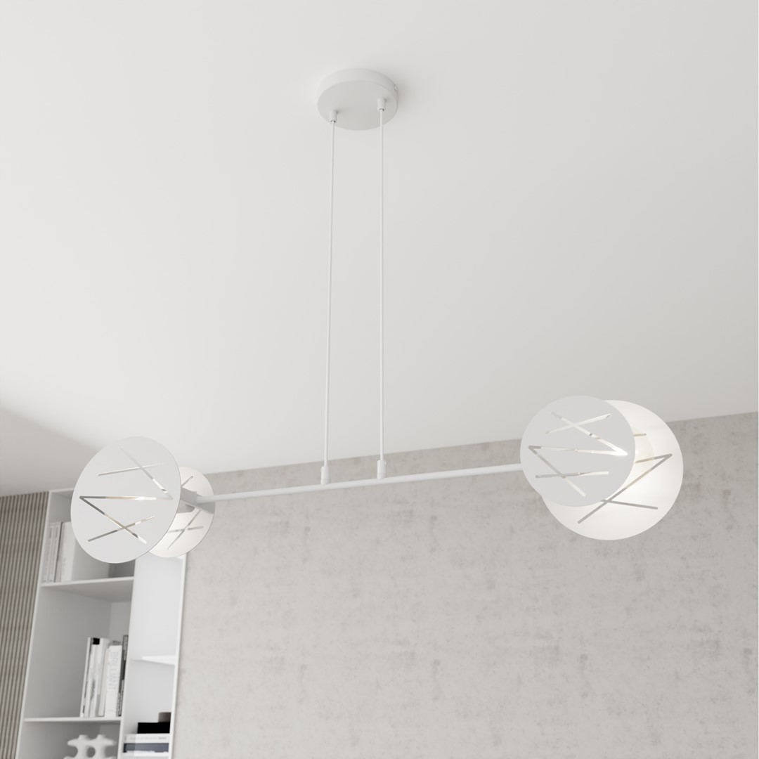 Emibig Visilica XOTIC 230 V 15W MAX LED E27 Čelik Bijela