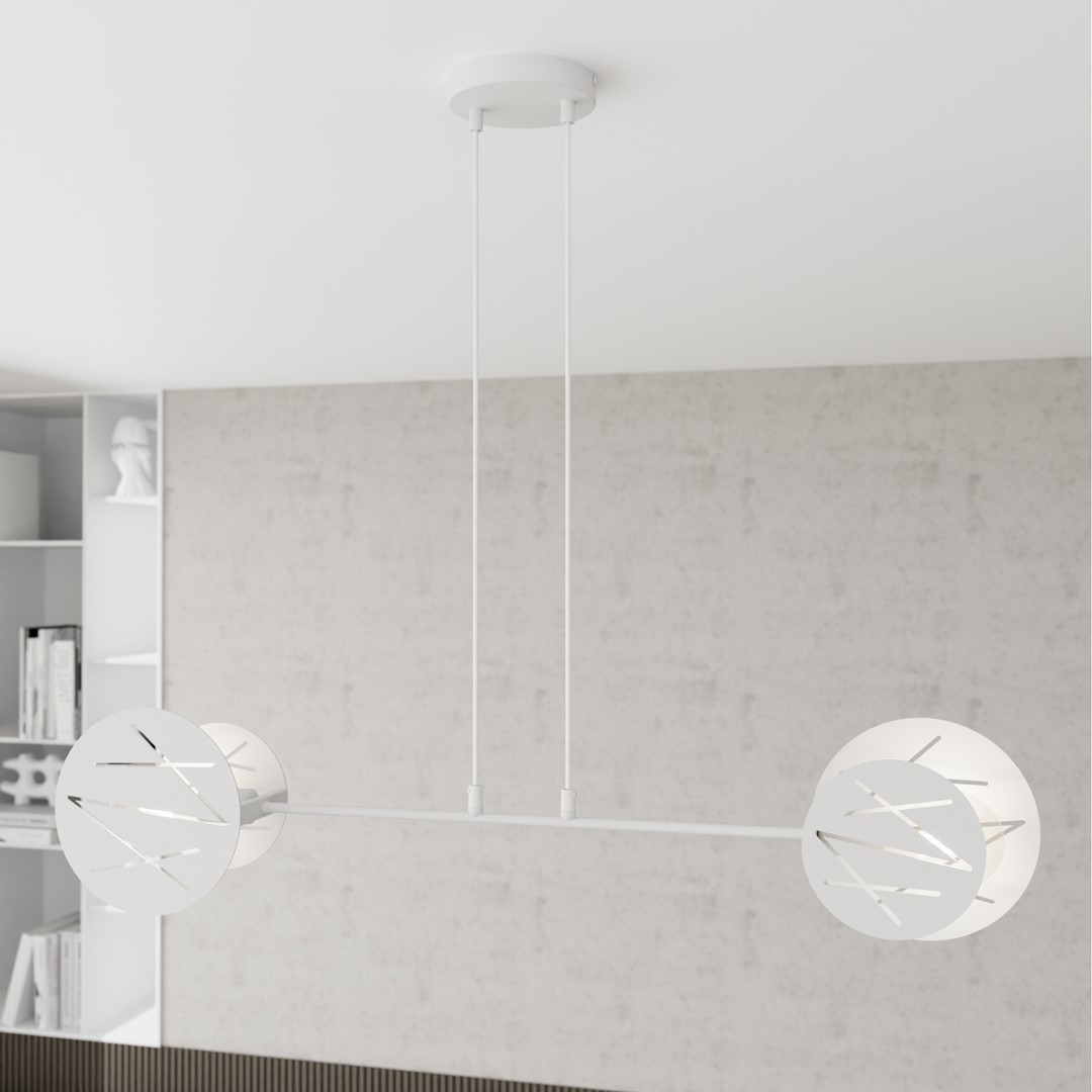 Emibig Visilica XOTIC 230 V 15W MAX LED E27 Čelik Bijela