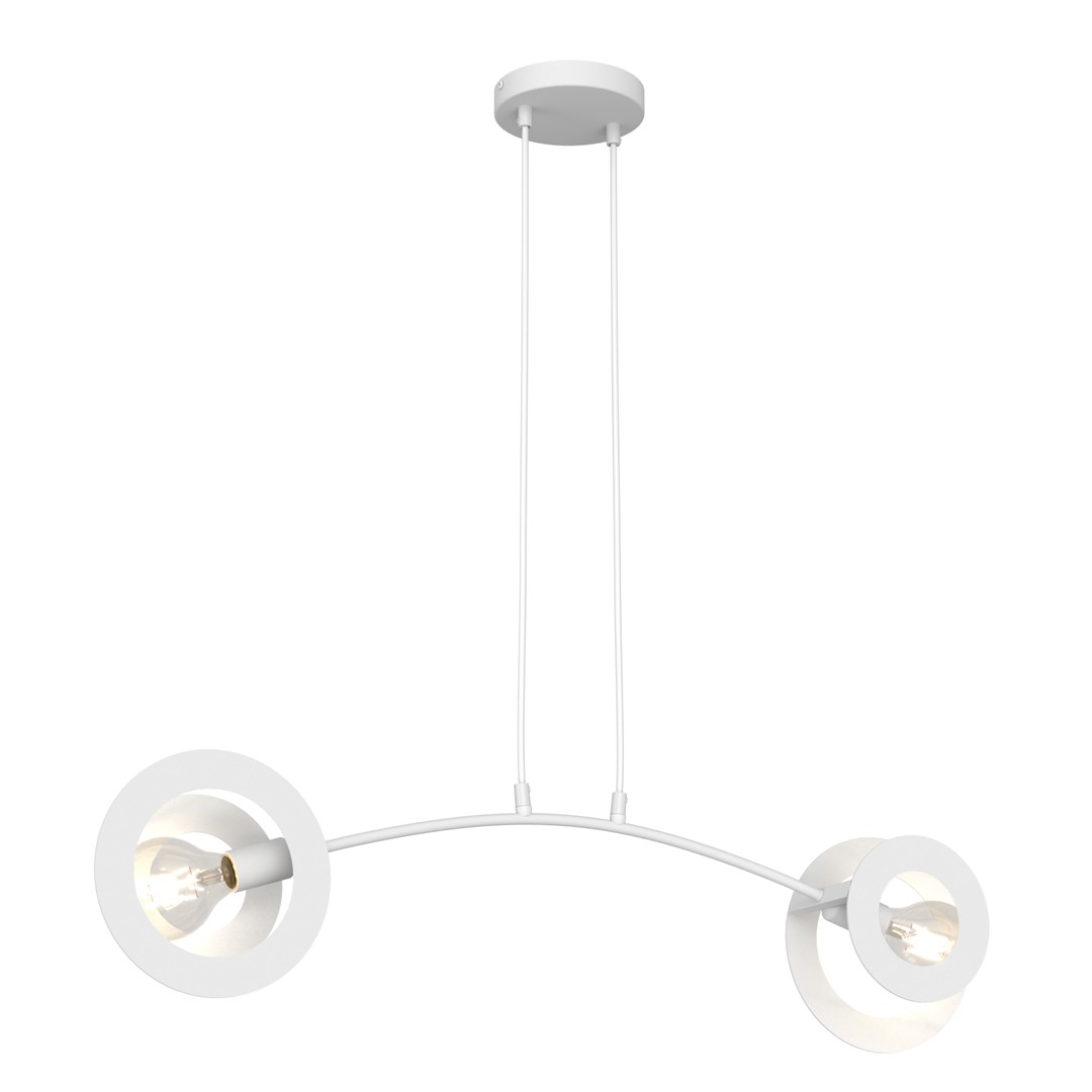 Emibig Visilica EUFORIA 230 V 15W MAX LED E27 Čelik Bijela