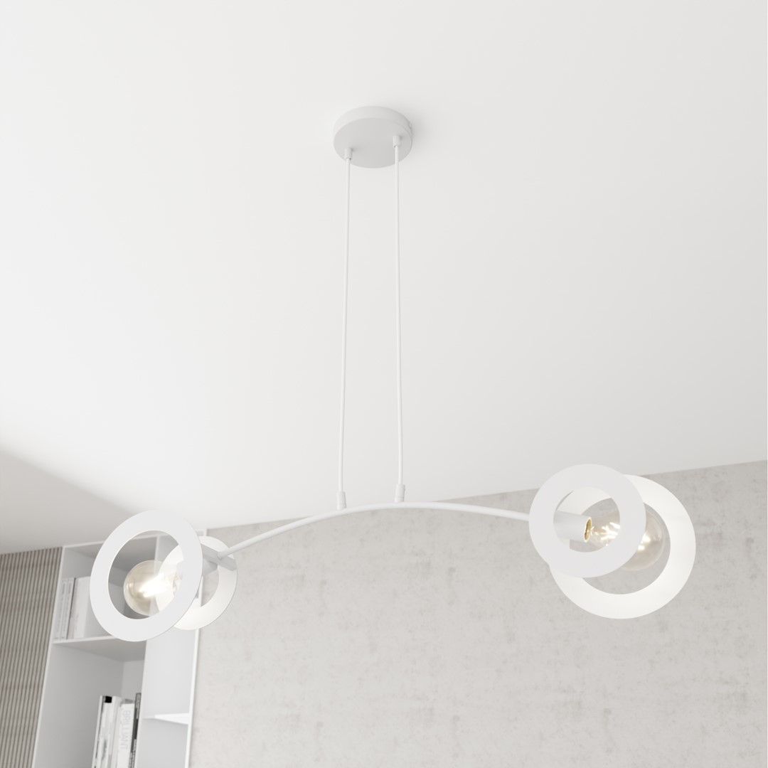 Emibig Visilica EUFORIA 230 V 15W MAX LED E27 Čelik Bijela