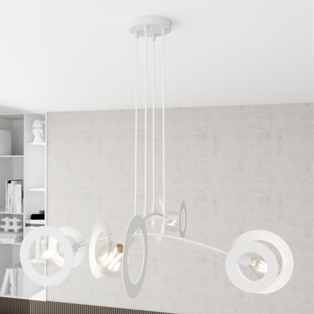 Emibig Visilica EUFORIA 230 V 15W MAX LED E27 Čelik Bijela