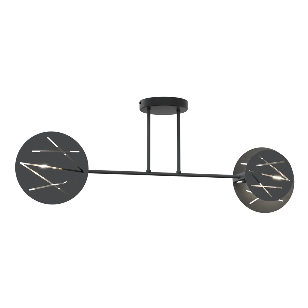 Emibig Stropna svjetiljka FRICK 230 V 15W MAX LED E27 Čelik Crna