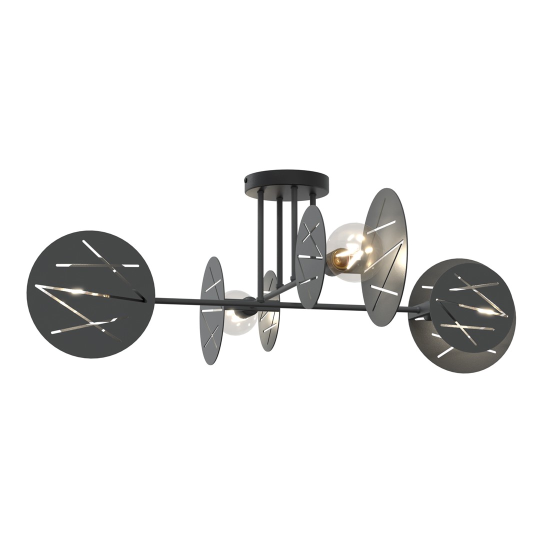 Emibig Stropna svjetiljka FRICK 230 V 15W MAX LED E27 Čelik Crna