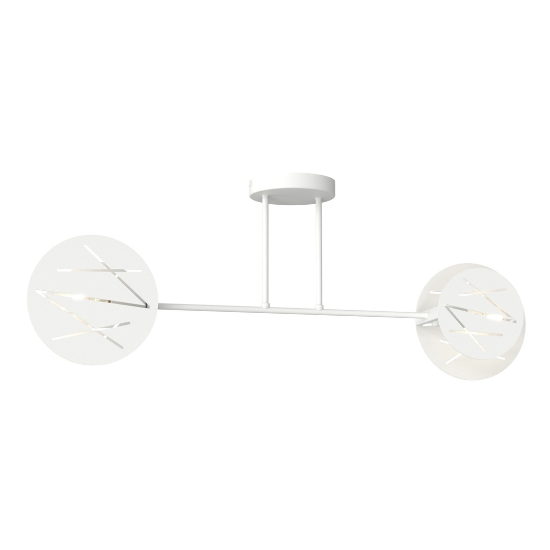 Emibig Stropna svjetiljka FRICK 230 V 15W MAX LED E27 Čelik Bijela
