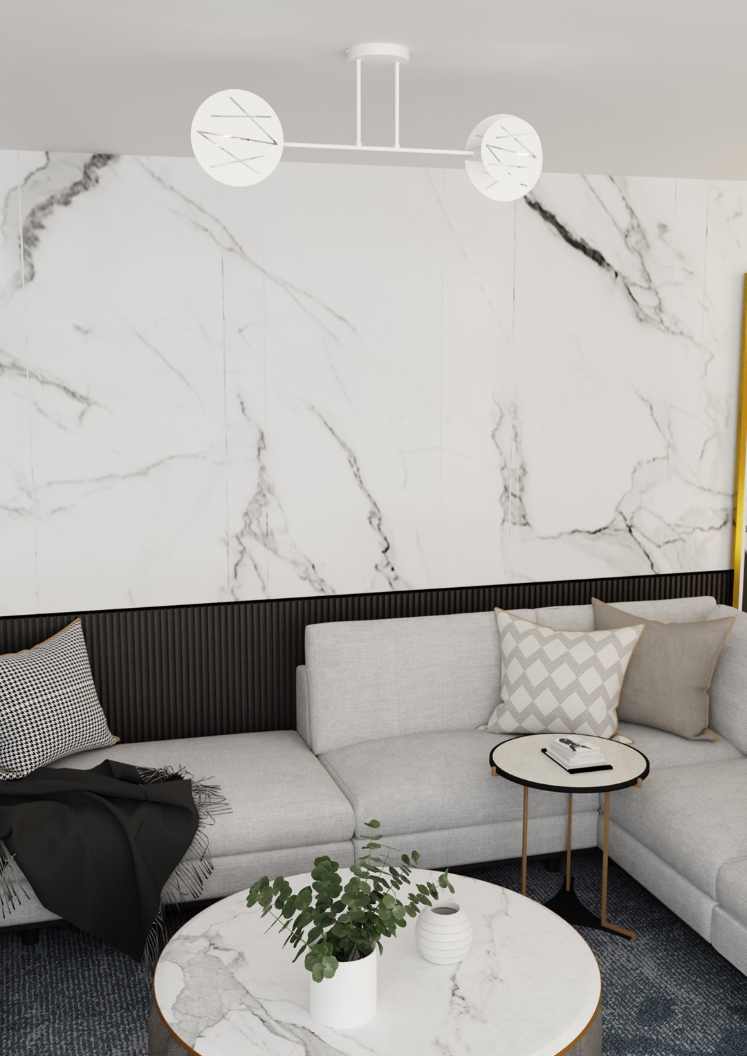 Emibig Stropna svjetiljka FRICK 230 V 15W MAX LED E27 Čelik Bijela