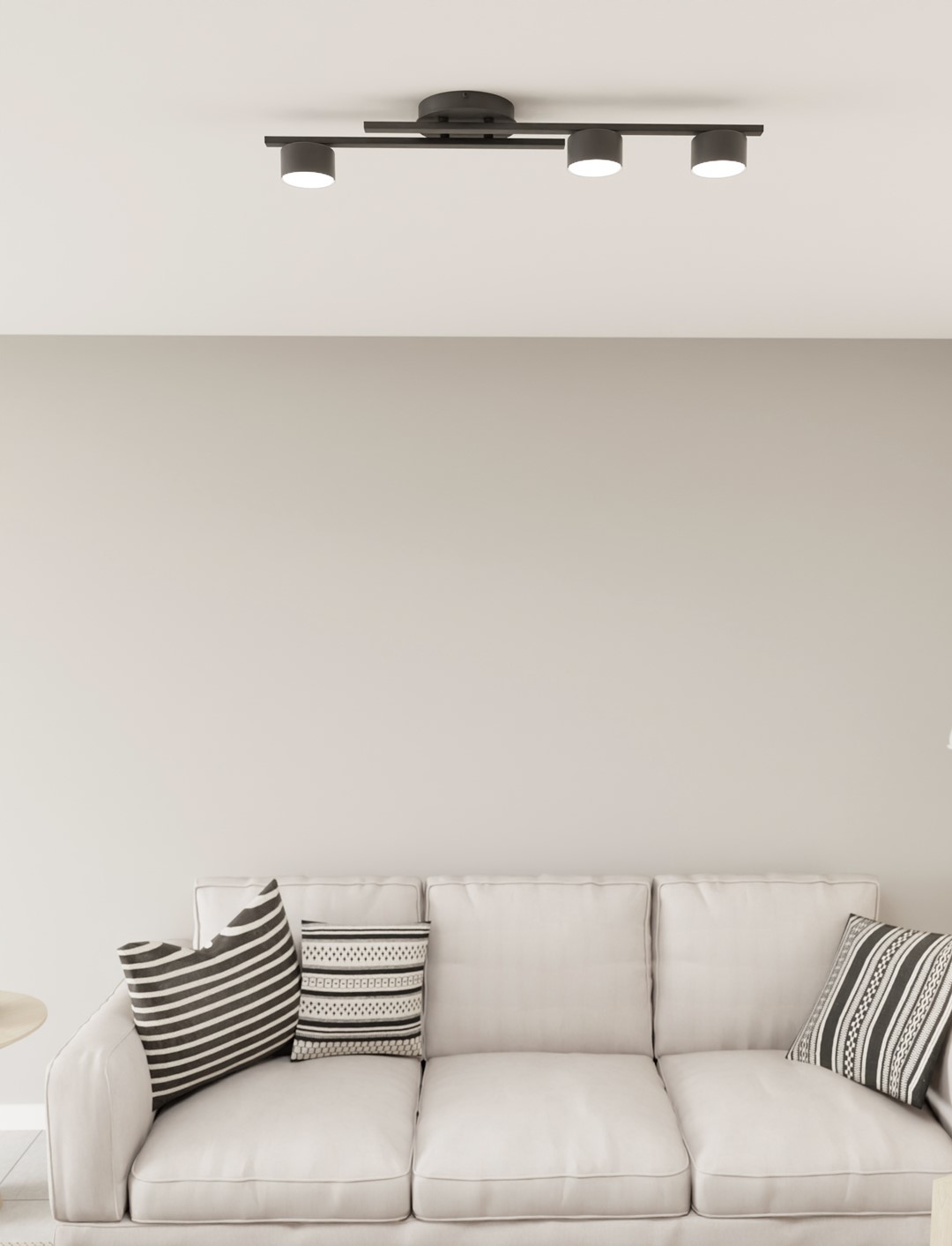 Emibig Stropna svjetiljka FRAGMENT 230 V 10W MAX LED GX53 Čelik Crna