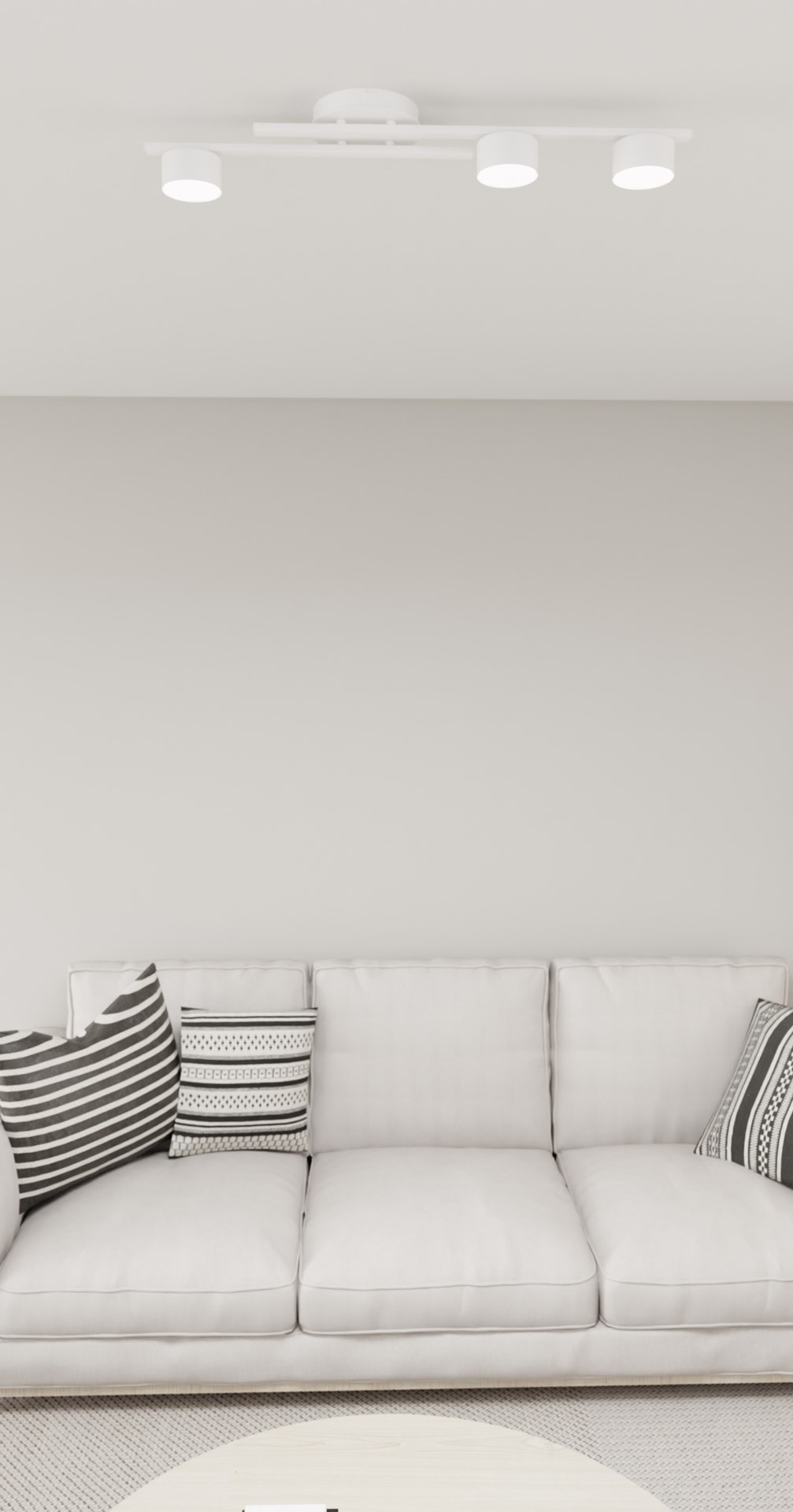Emibig Stropna svjetiljka FRAGMENT 230 V 10W MAX LED GX53 Čelik Bijela