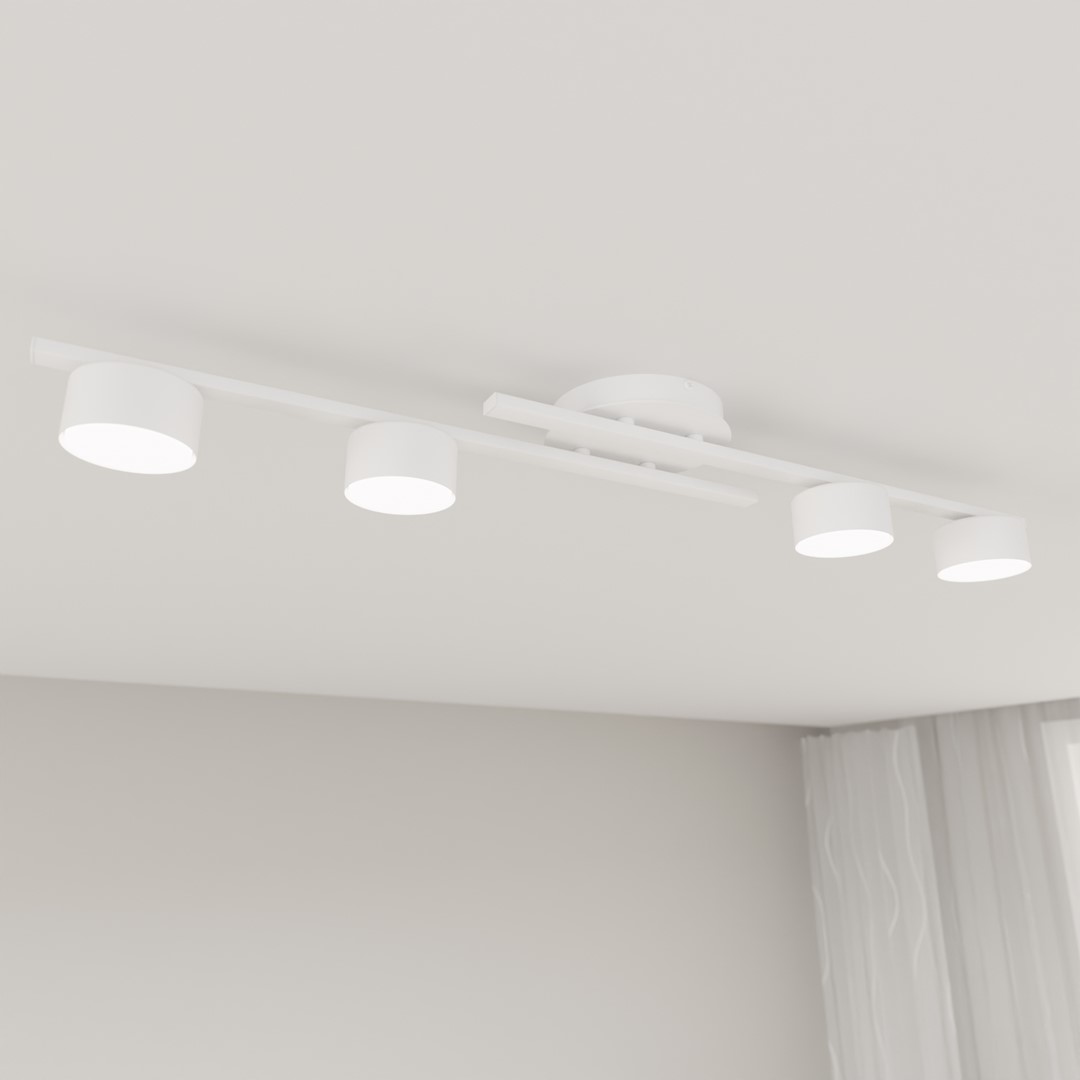 Emibig Stropna svjetiljka FRAGMENT 230 V 10W MAX LED GX53 Čelik Bijela