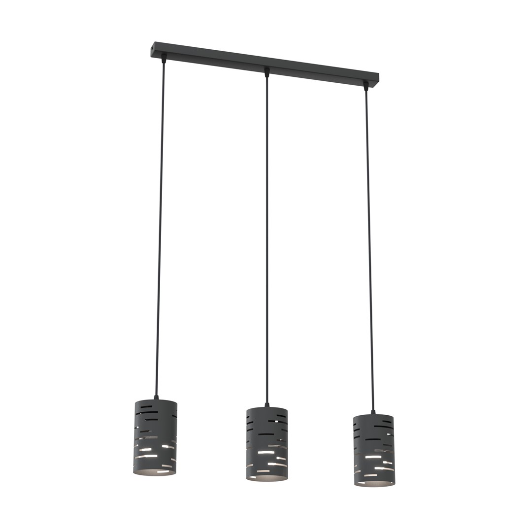 Emibig Visilica TANK 230 V 15W MAX LED E27 Čelik Crna