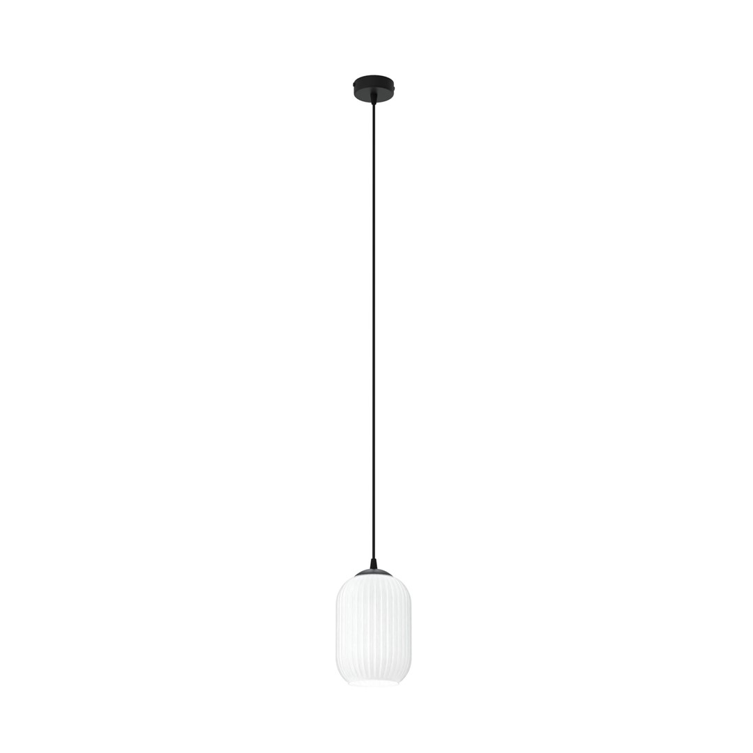 Emibig Visilica VERDI 230 V 15W MAX LED E27 Čelik/ Staklo Crna