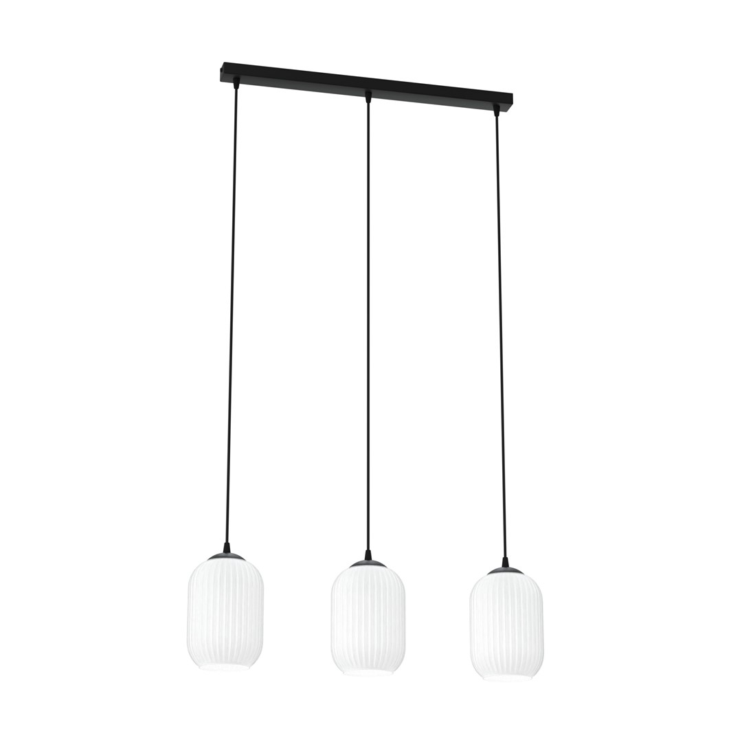 Emibig Visilica VERDI 230 V 15W MAX LED E27 Čelik/ Staklo Crna