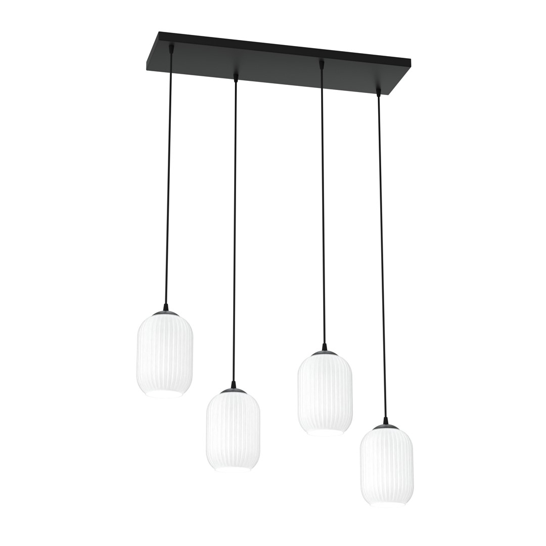 Emibig Visilica VERDI 230 V 15W MAX LED E27 Čelik/ Staklo Crna