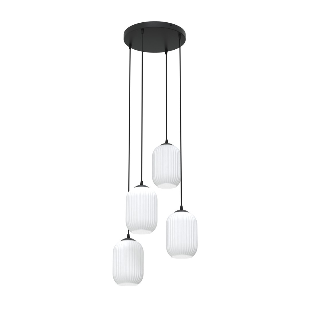 Emibig Visilica VERDI 230 V 15W MAX LED E27 Čelik/ Staklo Crna