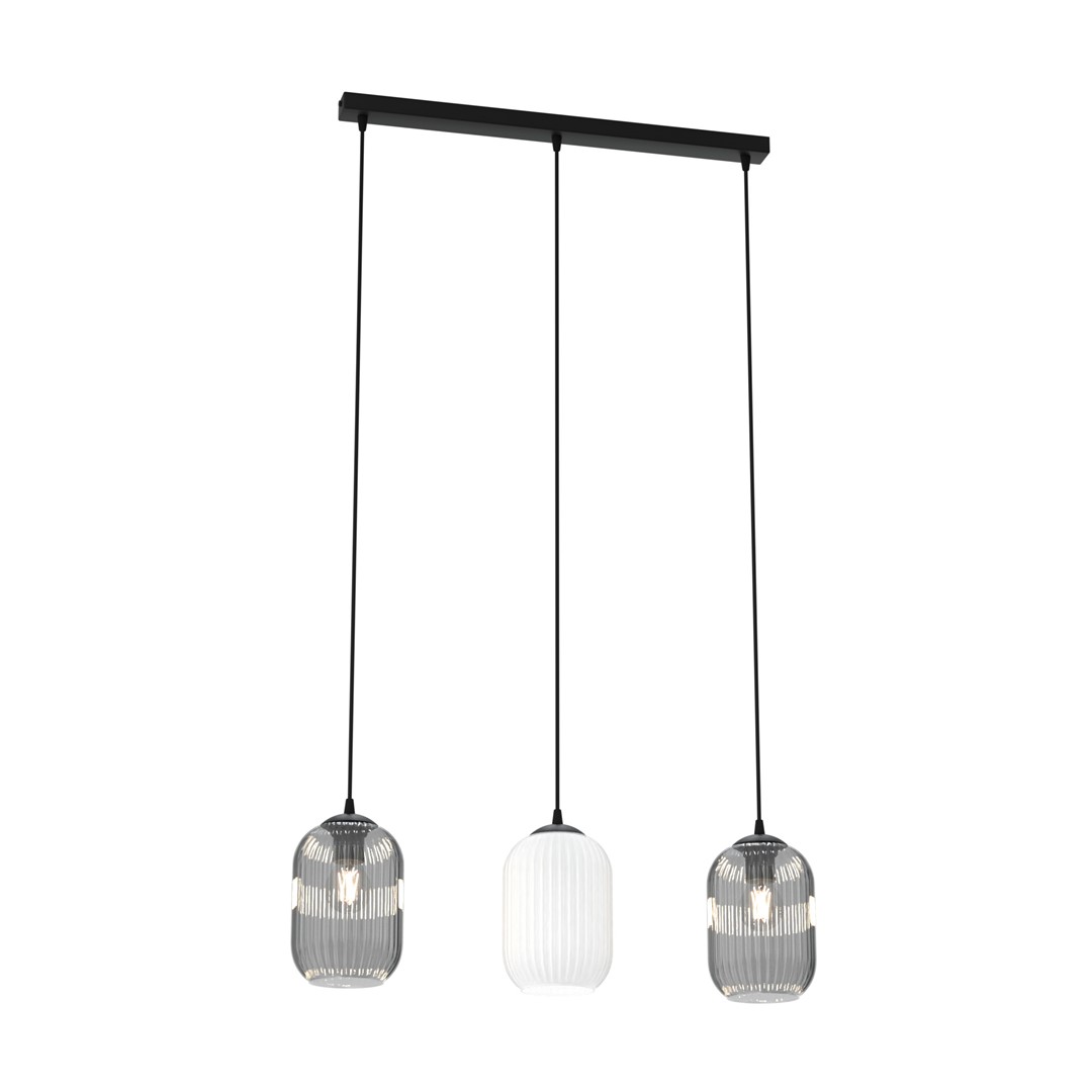 Emibig Visilica VERDI 230 V 15W MAX LED E27 Čelik/ Staklo Crna