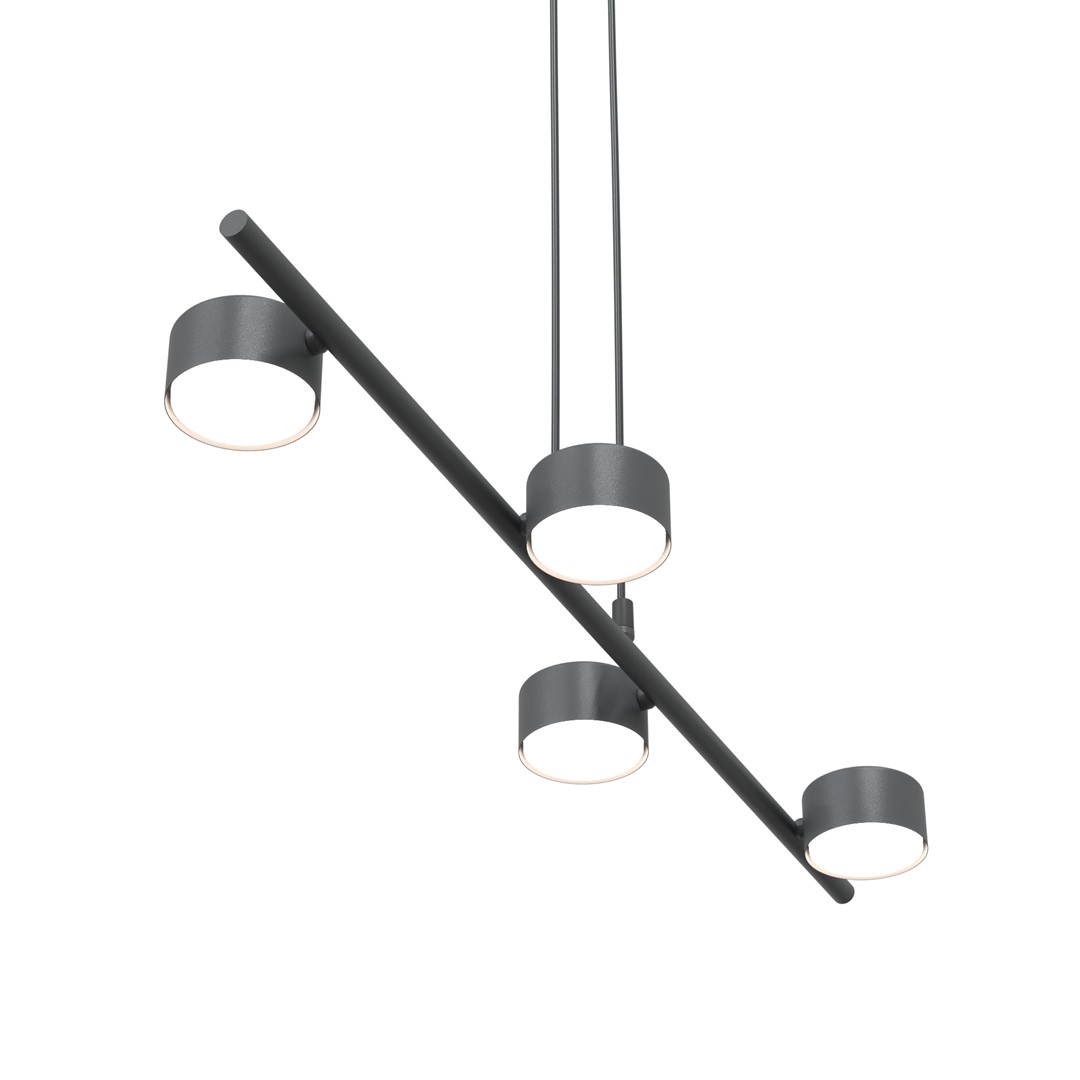 Emibig Visilica SORA 230 V 12W MAX LED GX53 Čelik Crna
