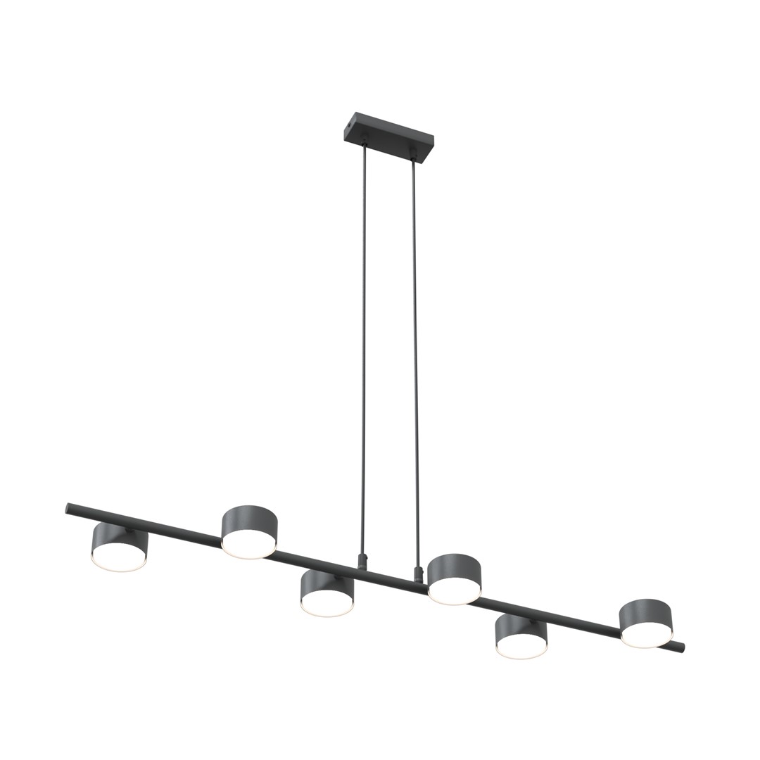 Emibig Visilica SORA 230 V 12W MAX LED GX53 Čelik Crna
