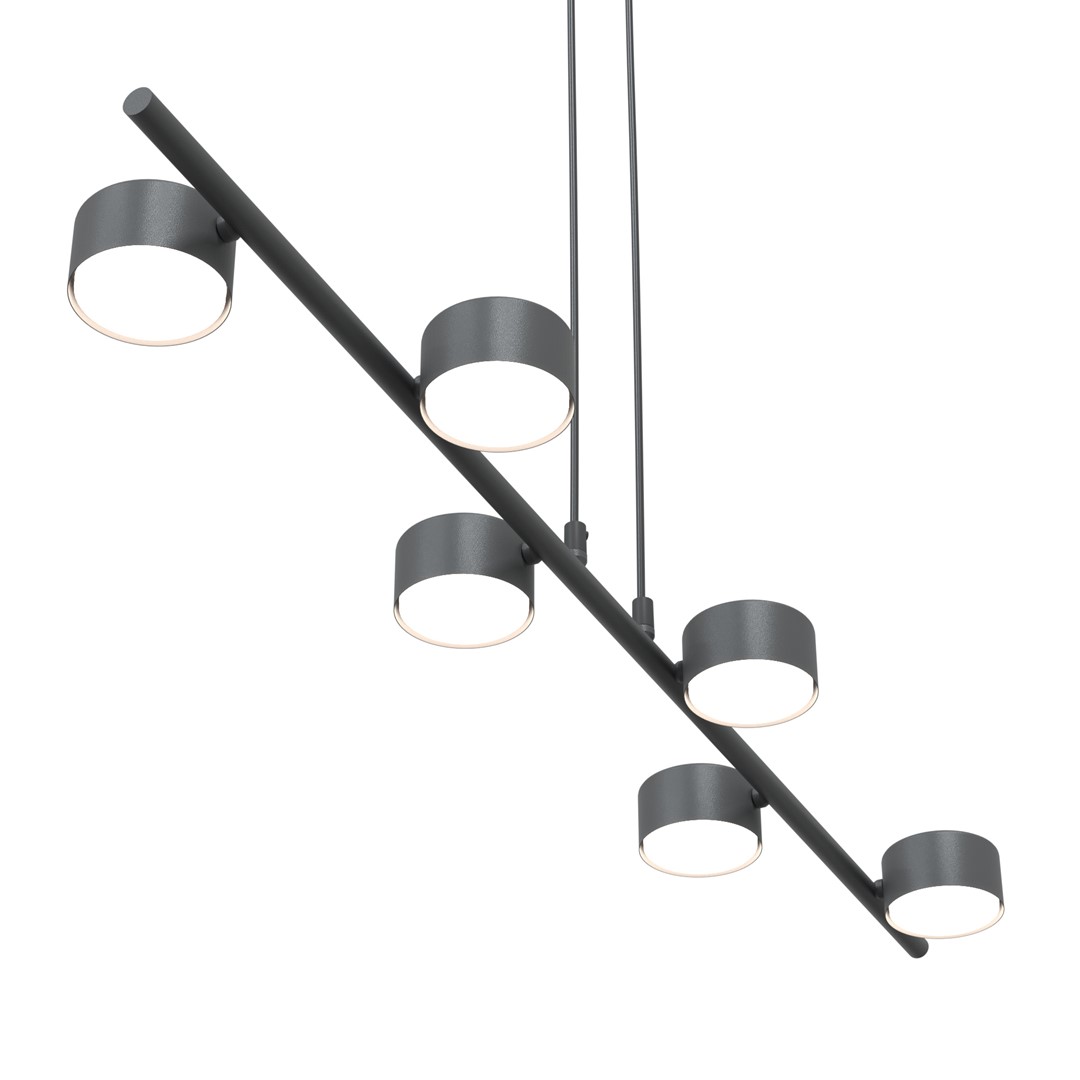 Emibig Visilica SORA 230 V 12W MAX LED GX53 Čelik Crna