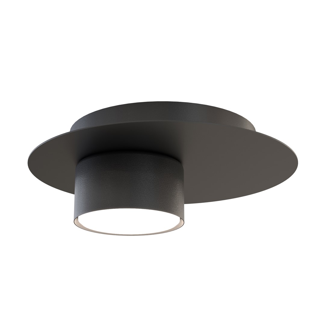 Emibig Stropna svjetiljka BOLX 230 V 12W MAX LED GX53 Čelik Crna