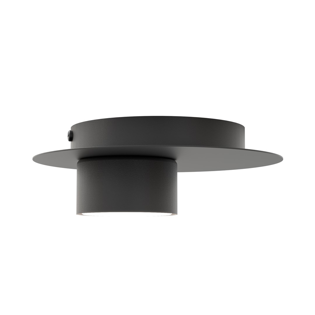 Emibig Stropna svjetiljka BOLX 230 V 12W MAX LED GX53 Čelik Crna