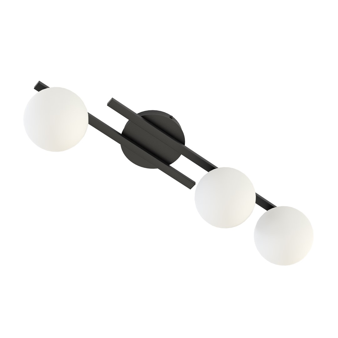 Emibig Stropna svjetiljka KAIRO 230 V 10W MAX LED E14 Čelik/ Staklo Crna