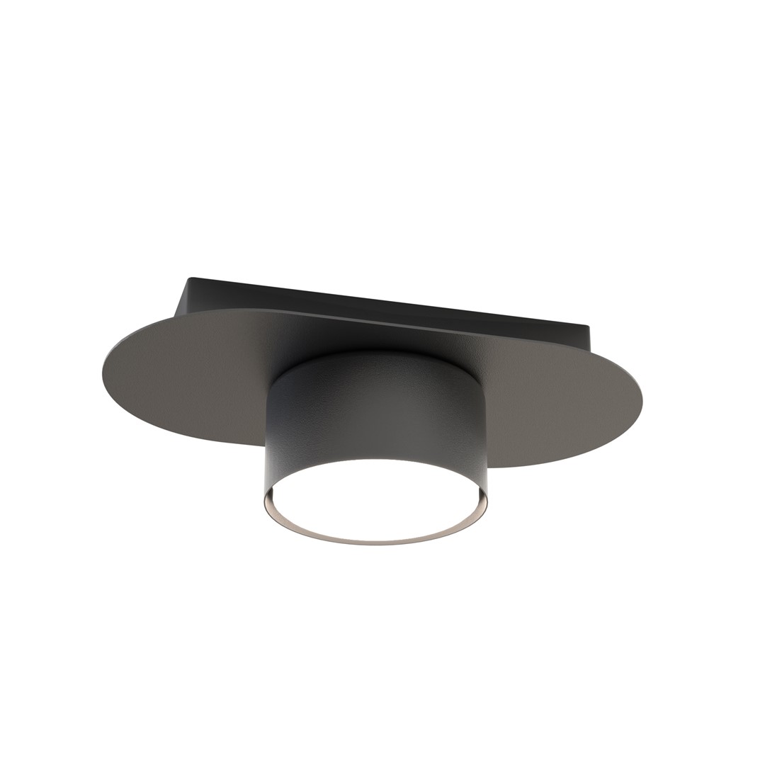 Emibig Stropna svjetiljka STILO 230 V 12W MAX LED GX53 Čelik Crna