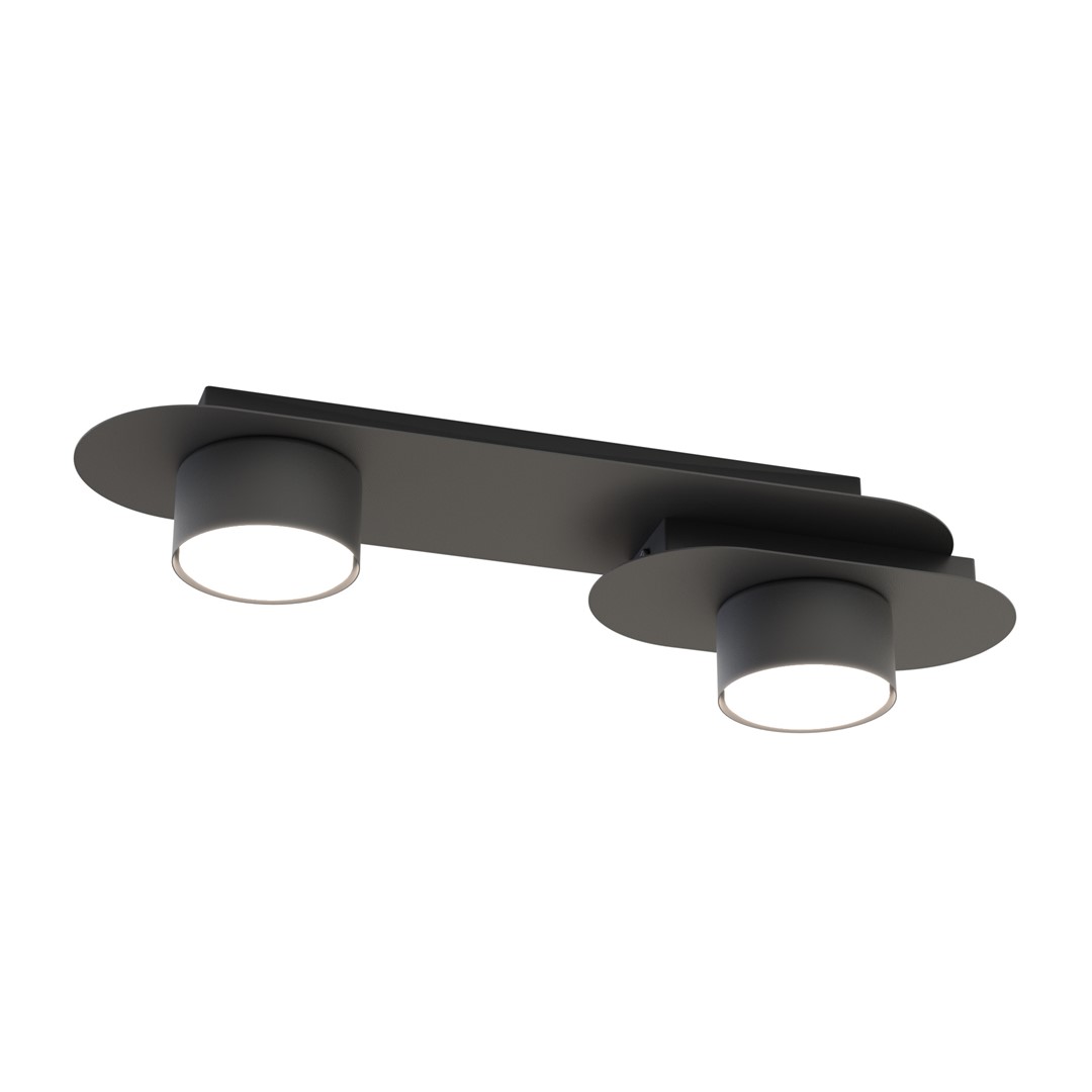 Emibig Stropna svjetiljka STILO 230 V 12W MAX LED GX53 Čelik Crna