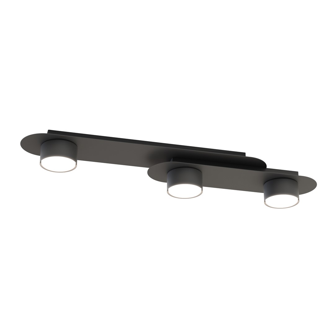 Emibig Stropna svjetiljka STILO 230 V 12W MAX LED GX53 Čelik Crna